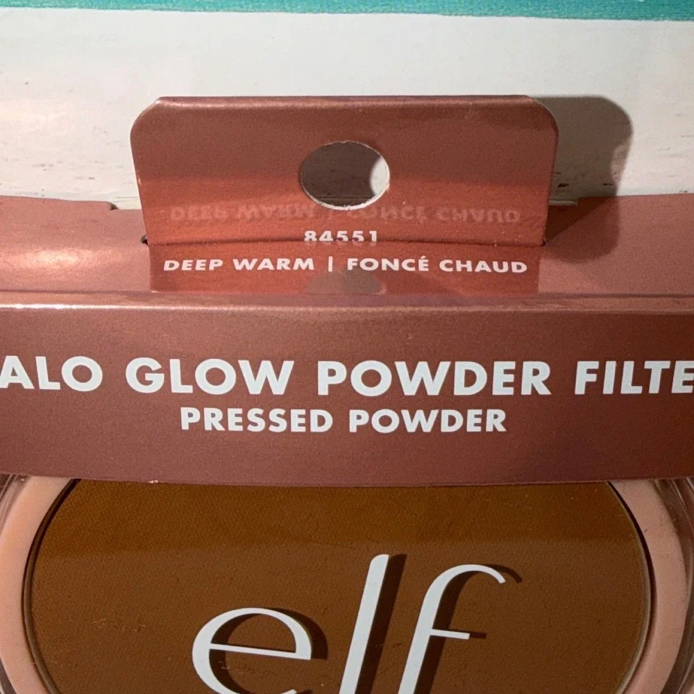 ELF Halo Glow Powder Filter Pressed Powder Deep Warm Finishing New